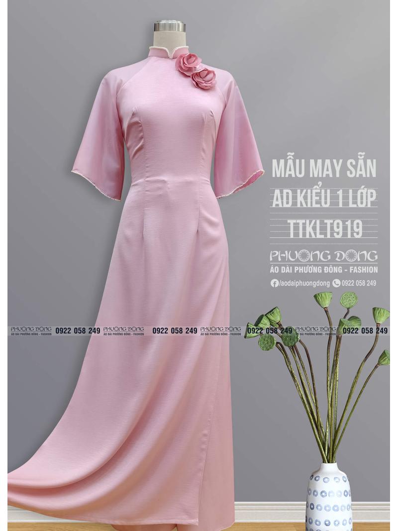 Áo Dài Phom Trẻ Kiểu Truyền Thống TTKLT919